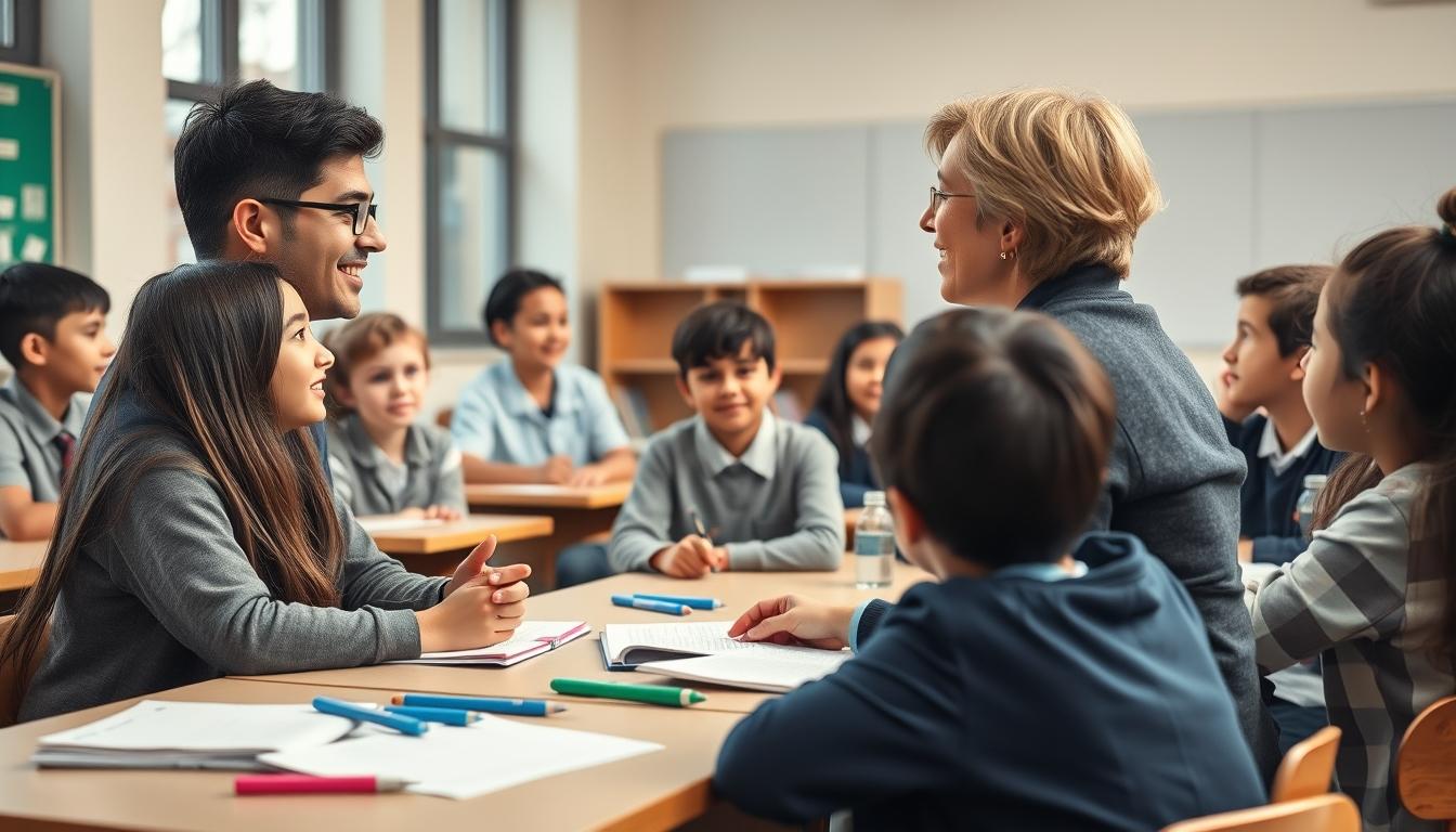 Students collaborating in study space