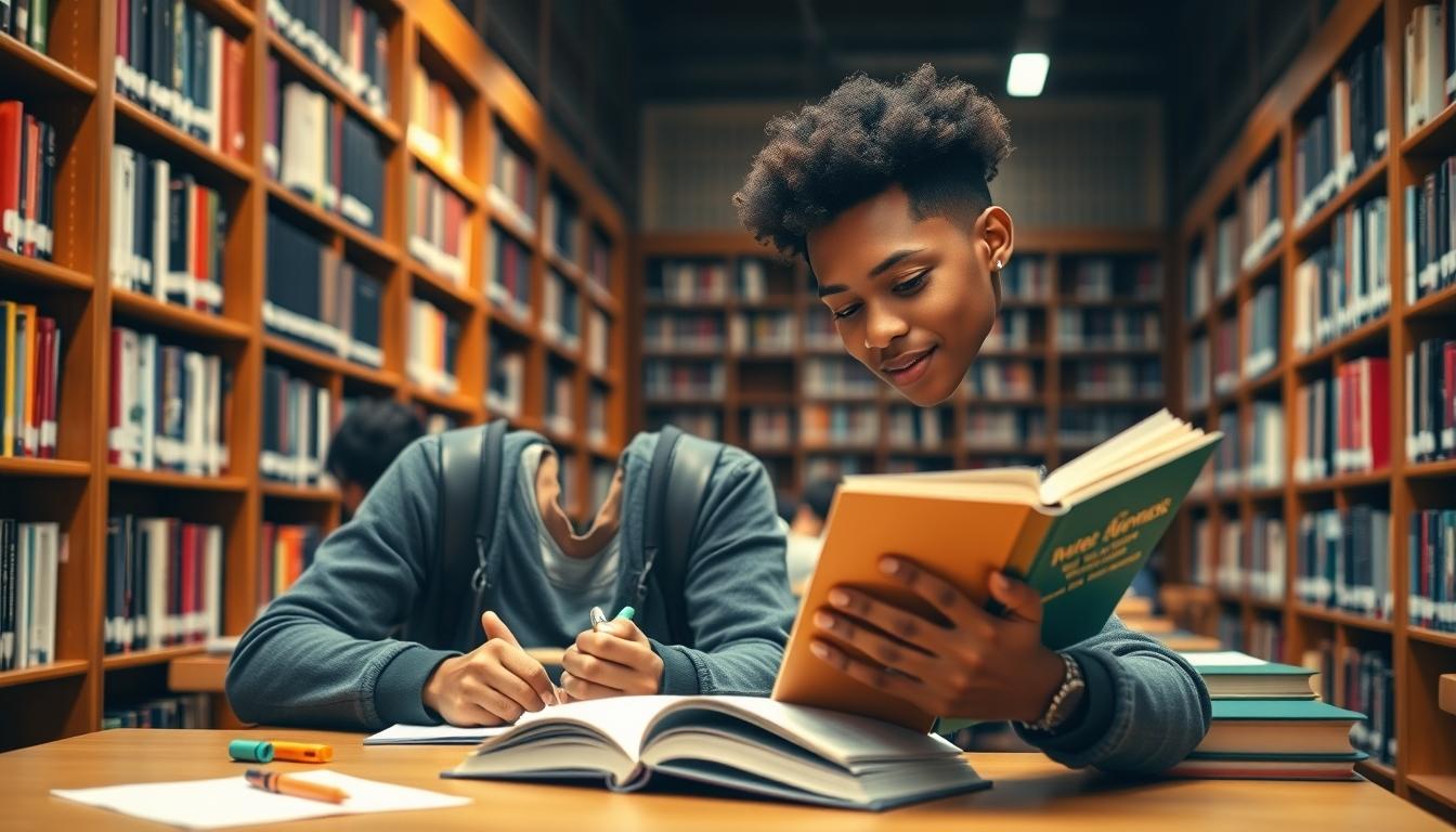 Student developing practical and academic skills